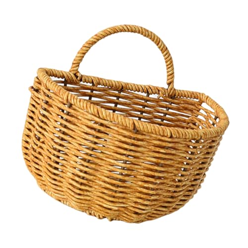 RWAJZAX Faux Wicker Organisieren Korb Stilvolle Halbrunde Rattan Nachahmungskorb Perfekt Für Die Organisation Einzelner Habseligkeiten Rattan Stil Organisatoren RWAJZAX Faux Wicker Organisieren Korb Stilvolle Halbrunde Rattan Nachahmungskorb Perfekt Für Die Organisation Einzelner Habseligkeiten Rattan Stil Organisatoren von RWAJZAX