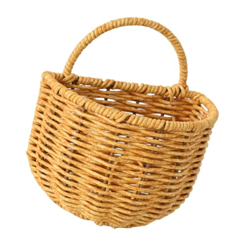 RWAJZAX Faux Wicker Organisieren Korb Stilvolle Halbrunde Rattan Nachahmungskorb Perfekt Für Die Organisation Einzelner Habseligkeiten Rattan Stil Organisatoren RWAJZAX Faux Wicker Organisieren Korb Stilvolle Halbrunde Rattan Nachahmungskorb Perfekt Für Die Organisation Einzelner Habseligkeiten Rattan Stil Organisatoren von RWAJZAX