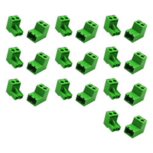 Set mit 10 Steckern und Buchsen mit 5,08 mm Durchgangsstecker, PCB-Schraubklemmenverbinder, Schraubklemmenverbinder von RWAJZAX
