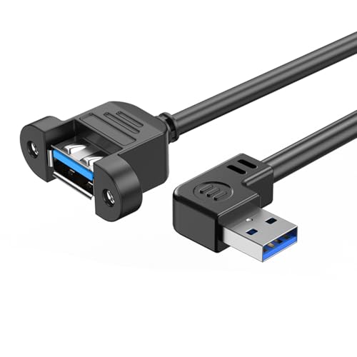 USB 3.0 Verlängerungskabel Stecker auf Buchse Winkelstecker unterstützt 5 Gbit/s Datenübertragung und PC-Aufladung USB 3.0 Verlängerungskabel Stecker auf Buchse Winkelstecker unterstützt 5 Gbit/s Datenübertragung und PC-Aufladung von RWAJZAX