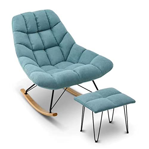 RWCCCRW Loungers, gepolsterter Samt -Schaukelstuhl Kindergarten Segelstuhl Sessel von RWCCCRW