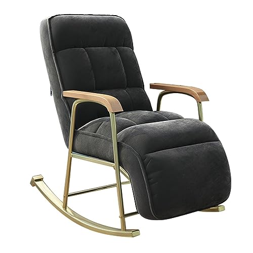 RWCCCRW Schaukelstuhl entspannen Sie Sich bequemer Lounge Stuhl Sofa Sitz, Mitte des Jahrhunderts Moderner Akzentstuhl, bequemer Sessel Lounge Stuhl für Wohnzimmer Schlafzimmer von RWCCCRW