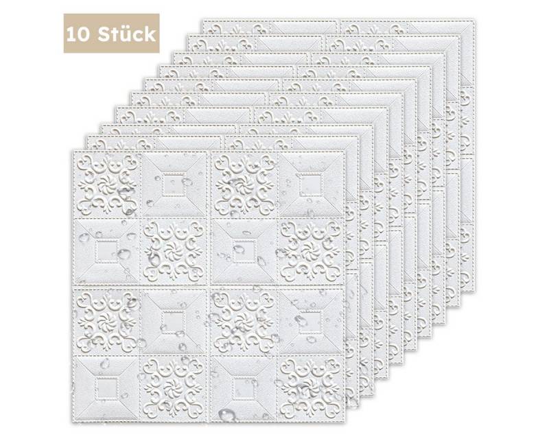 RWEUOQ 3D-Tapete 3D Ziegel Tapete Mit Muster Selbstklebende Wandpaneele 10 Stk 70x70cm, (10 St) von RWEUOQ