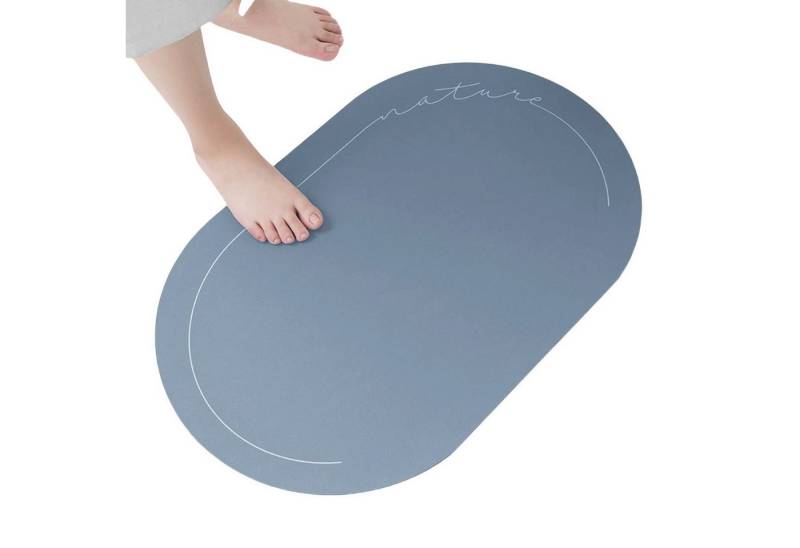 RWEUOQ Badematte Badematte Duschmatte Badezimmerteppich mit rutschfester Textur, Duschvorlage, elliptisch, 60*90cm/50*80cm von RWEUOQ