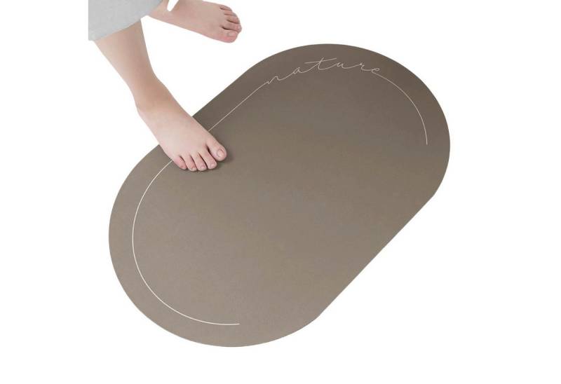 RWEUOQ Badematte Badematte Duschmatte Badezimmerteppich mit rutschfester Textur, Duschvorlage, elliptisch, 60*90cm/50*80cm von RWEUOQ