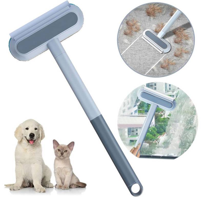 RWEUOQ Fusselroller Tierhaarentferner Fusselbürste Multifunktion Langen Griff Fusselrolle, Fusselbürste Wiederverwendbar für Tierhaar Sofa Bett Teppich Kratzbaum von RWEUOQ