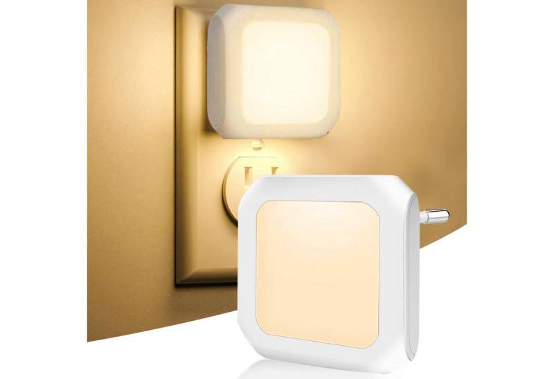RWEUOQ LED Nachtlicht Dimmbares Steckdosen-Nachtlicht mit Sensor automatischer Helligkeit, für Erwachsene Baby Kinder Schlafzimmer, Badezimmer Flur, Küche von RWEUOQ
