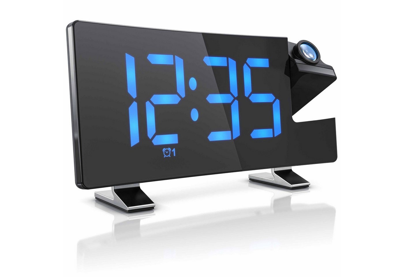 RWEUOQ Projektionswecker Wecker mit FM-Radio, Projektion Radiowecker 2 Alarme, 15 Radiospeicher Snooze-Funktion, LED-Display, 3 Helligkeiten, USB-Ladeport und Dimmer RWEUOQ Projektionswecker Wecker mit FM-Radio, Projektion Radiowecker 2 Alarme, 15 Radiospeicher Snooze-Funktion, LED-Display, 3 Helligkeiten, USB-Ladeport und Dimmer von RWEUOQ
