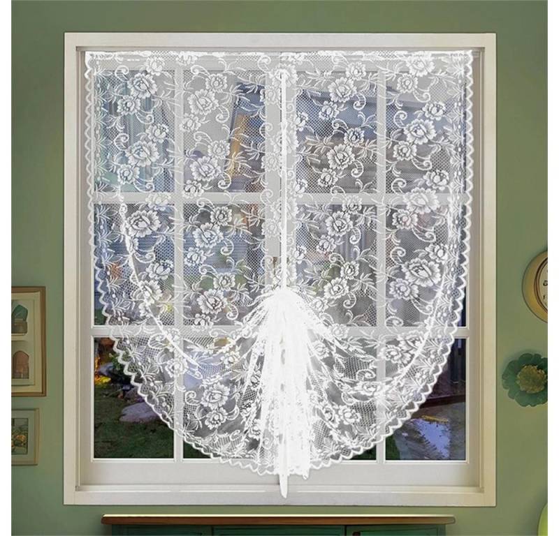 RWEUOQ Scheibengardine Gardinen Vorhang Küchenvorhänge Dekorative, (1 St), Durchscheinende Spitzenvorhänge für kleine Fenster 70x120 cm von RWEUOQ