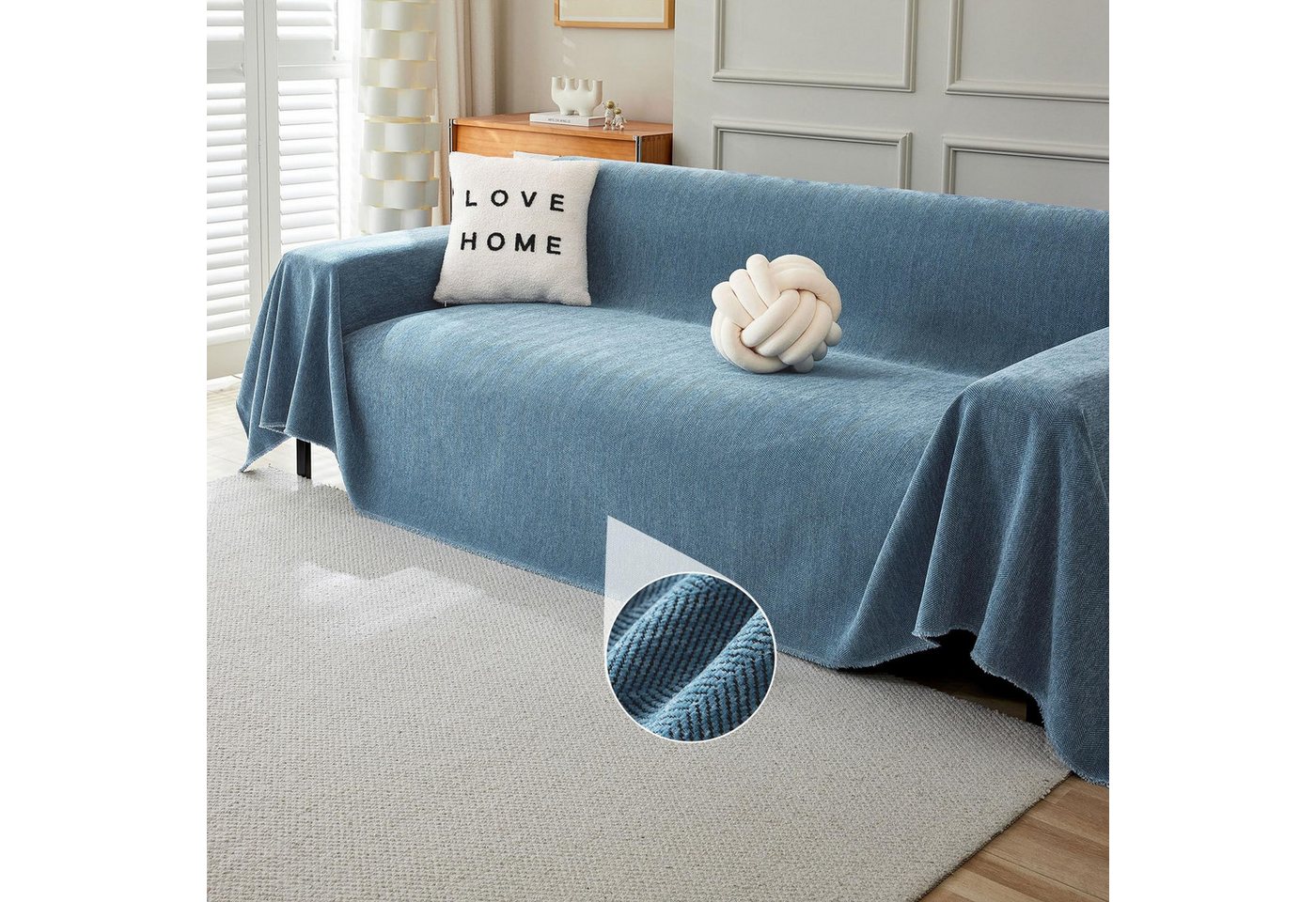 RWEUOQ Sofaschoner Einfache einfarbige Sofadecke, haltbare Chenille Sofadecke, 180*260CM multifunktionale Decke, geeignet für große Doppelsitze RWEUOQ Sofaschoner Einfache einfarbige Sofadecke, haltbare Chenille Sofadecke, 180*260CM multifunktionale Decke, geeignet für große Doppelsitze von RWEUOQ