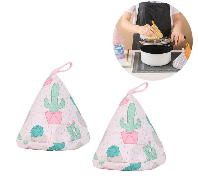 RWEUOQ Topfhandschuhe Topfgriffschutz 2er Set Hitzebeständig 250° C Einzigartiges Design, (Topfgriffschutz-Set für Gusseisenpfannen und heiße Kochgeschirre, Konisches Design, wiederverwendbar, ideal für Pfanne und Ofen), Kein Schmelzen, extrem hitzebeständig, stapelbar und maschinenwaschbar von RWEUOQ