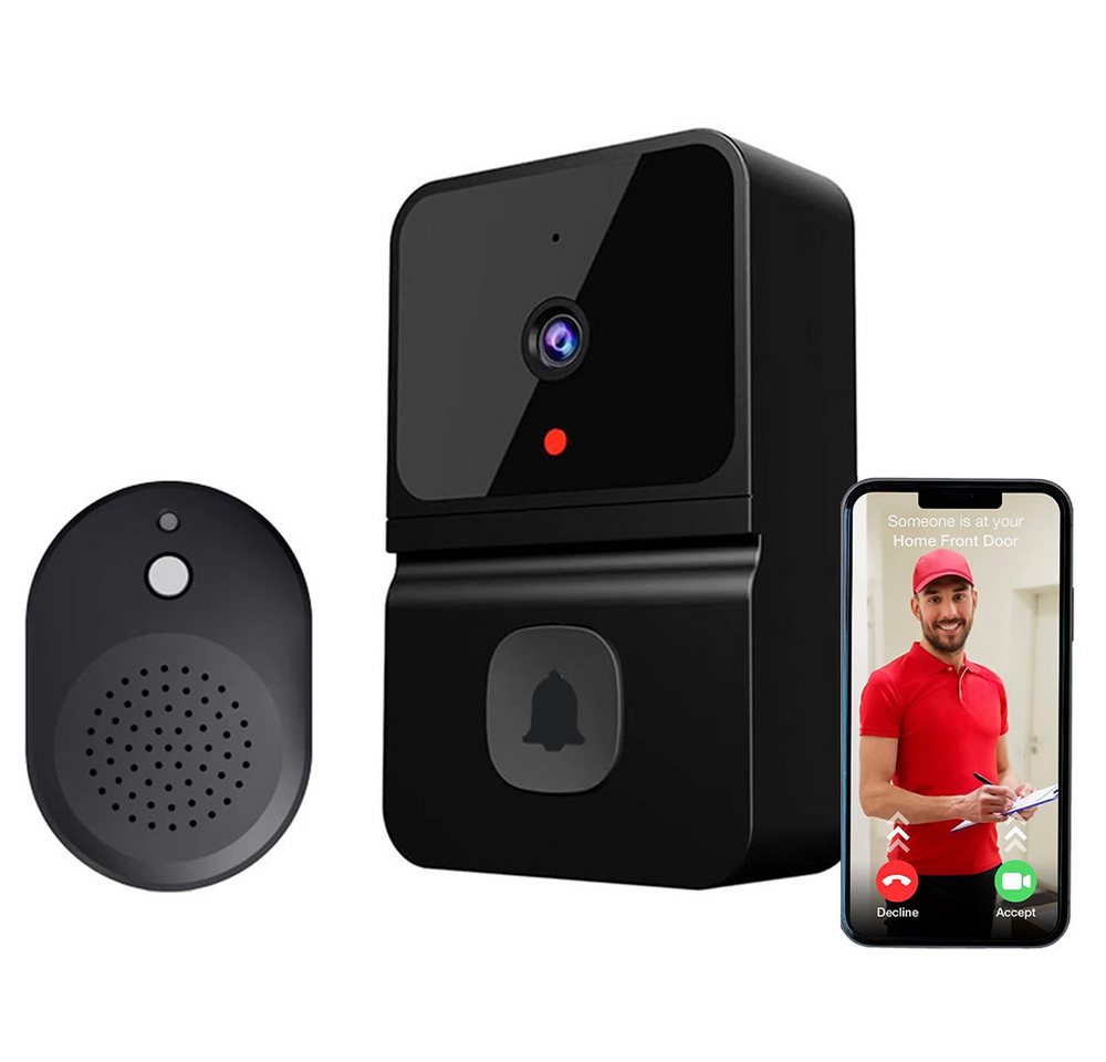 RWEUOQ Türklingel Smart Home Türklingel Kabellose Video Türklingel Infrarot-Nachtsicht (Intelligente Video-Türklingel mit App-Steuerung und Cloud-Speicher., Nachtsicht, Weitwinkel, Zwei-Wege-Audio, App-Benachrichtigung), Automatische Nachtsicht, Fernzugriff, klare Echtzeitvideos. RWEUOQ Türklingel Smart Home Türklingel Kabellose Video Türklingel Infrarot-Nachtsicht (Intelligente Video-Türklingel mit App-Steuerung und Cloud-Speicher., Nachtsicht, Weitwinkel, Zwei-Wege-Audio, App-Benachrichtigung), Automatische Nachtsicht, Fernzugriff, klare Echtzeitvideos. von RWEUOQ