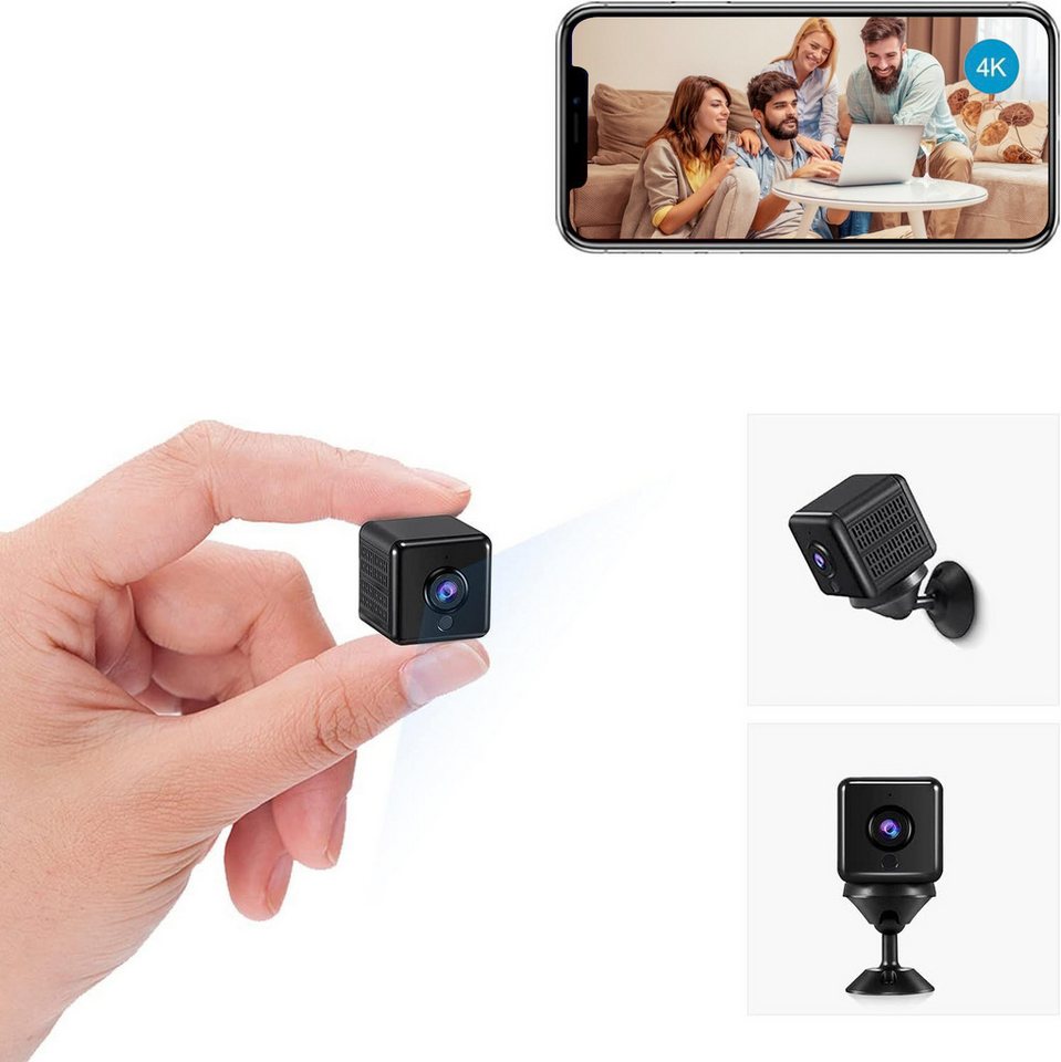 RWEUOQ Überwachungskamera 720P WiFi Kamera mit Bewegungserkennung Nachtsicht (Mikro-Überwachungskamera mit Batteriestrom, Geeignet für Familien verwendet) von RWEUOQ
