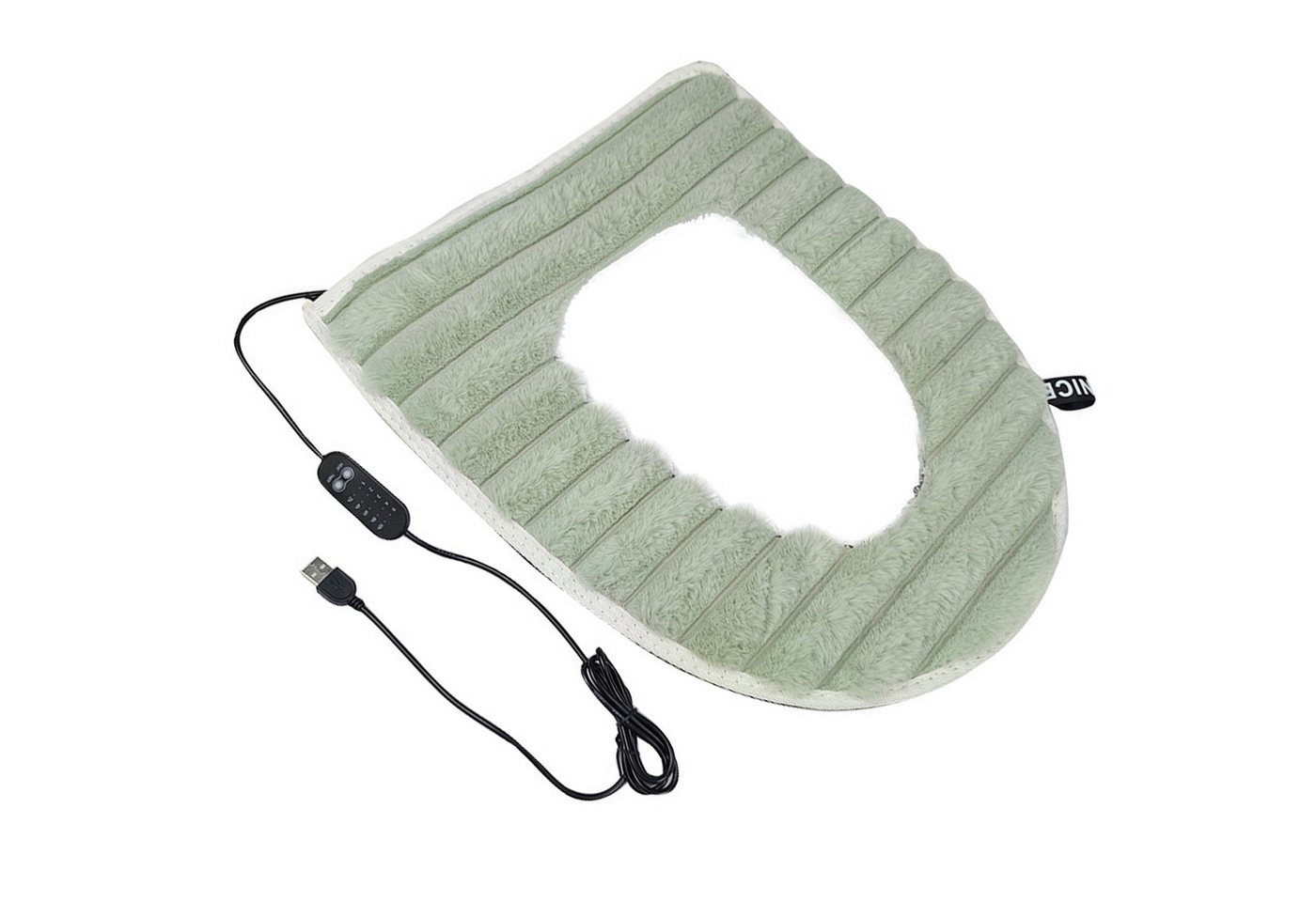 RWEUOQ WC-Deckelbezug Toilettensitzbezug mit 5 Temperaturstufen Grün, Polyester, Weich Plüsch Warm Elektrisch Beheizbare RWEUOQ WC-Deckelbezug Toilettensitzbezug mit 5 Temperaturstufen Grün, Polyester, Weich Plüsch Warm Elektrisch Beheizbare von RWEUOQ