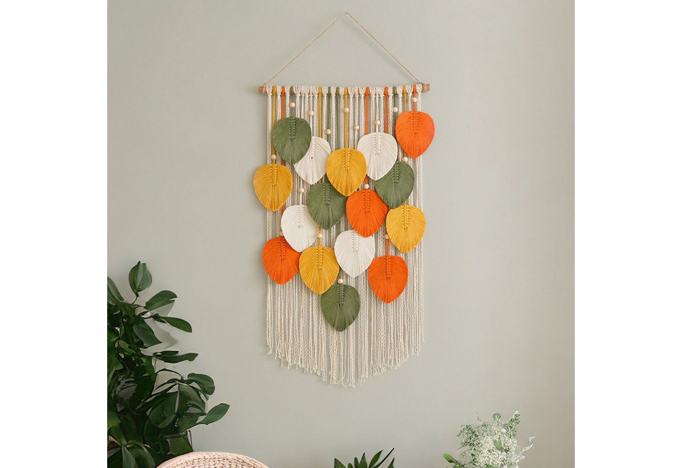 RWEUOQ Wandteppich Makramee Wandbehang Wandteppich Groß Boho Deko Makramee Blätter, für Haustür Galerie Wohnheim – ideal als handgefertigtes Geschenk RWEUOQ Wandteppich Makramee Wandbehang Wandteppich Groß Boho Deko Makramee Blätter, für Haustür Galerie Wohnheim – ideal als handgefertigtes Geschenk von RWEUOQ
