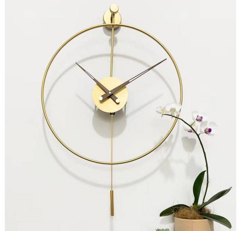 RWEUOQ Wanduhr Wanduhr große 20inch Moderne Metall-Wanduhr aus Design für Restaurants (Präzise Zeitmessung, kreatives Design Wohn und Auffällige Dekoration) von RWEUOQ