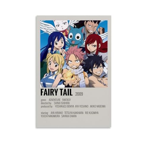 RWEWQRHG Anime-Poster, Motiv: Feenschwanz, moderne Kunst, Malerei, Ästhetik, Leinwand, Wandkunst, Poster, 30 x 45 cm, ungerahmter Stil RWEWQRHG Anime-Poster, Motiv: Feenschwanz, moderne Kunst, Malerei, Ästhetik, Leinwand, Wandkunst, Poster, 30 x 45 cm, ungerahmter Stil von RWEWQRHG
