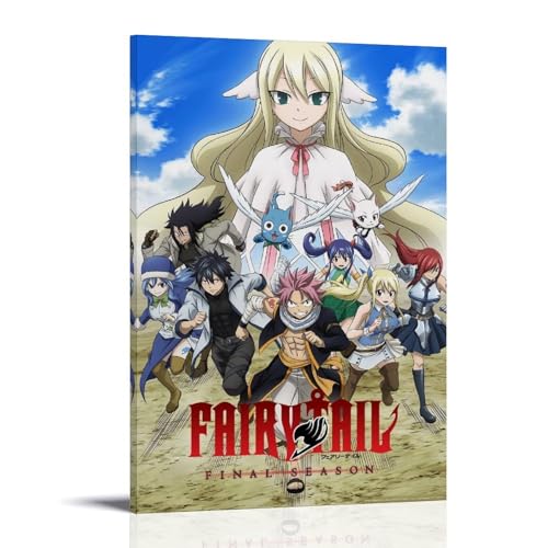 RWEWQRHG Fairy Tail Anime-Poster, moderne Kunst, Malerei, Ästhetik, Leinwandbezug, Wandkunst, Poster, 40 x 60 cm, Rahmenstil RWEWQRHG Fairy Tail Anime-Poster, moderne Kunst, Malerei, Ästhetik, Leinwandbezug, Wandkunst, Poster, 40 x 60 cm, Rahmenstil von RWEWQRHG