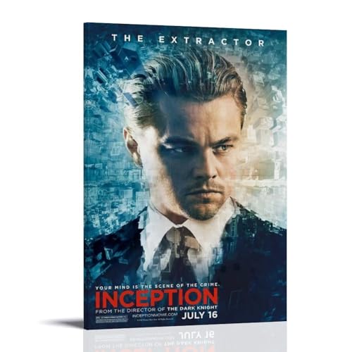 RWEWQRHG Filmposter "Inception", moderne Kunst, Malerei, Ästhetik, Leinwandbezug, Wandkunst, Poster, 40 x 60 cm, Rahmenstil RWEWQRHG Filmposter "Inception", moderne Kunst, Malerei, Ästhetik, Leinwandbezug, Wandkunst, Poster, 40 x 60 cm, Rahmenstil von RWEWQRHG
