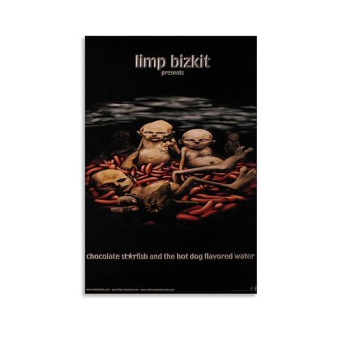 RWEWQRHG Limp Bizkit Schokoladen-Poster mit Seestern und dem Hotdog-Geschmack, moderne Kunst, Malerei, Ästhetik, Leinwandbezug, Wandkunst, Poster, 60 x 90 cm, ungerahmter Stil von RWEWQRHG