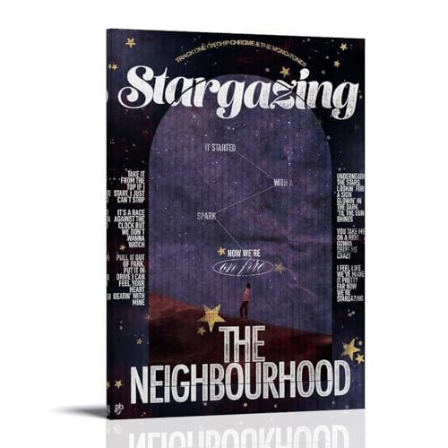 RWEWQRHG Poster, Motiv: Stargazing The Neighbourhood, moderne Kunst, Malerei, Ästhetik, Leinwand, Wandkunst, Poster, 40 x 60 cm, Rahmenstil RWEWQRHG Poster, Motiv: Stargazing The Neighbourhood, moderne Kunst, Malerei, Ästhetik, Leinwand, Wandkunst, Poster, 40 x 60 cm, Rahmenstil von RWEWQRHG