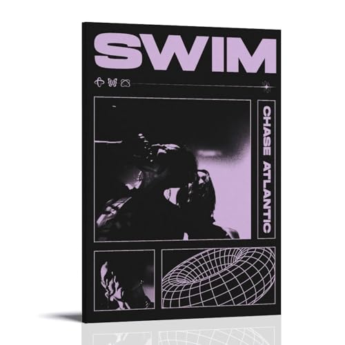RWEWQRHG Poster "Chase Atlantic Swim", moderne Kunst, Malerei, Ästhetik, Leinwandbezug, Wandkunst, Poster, 50 x 75 cm, Rahmenstil RWEWQRHG Poster "Chase Atlantic Swim", moderne Kunst, Malerei, Ästhetik, Leinwandbezug, Wandkunst, Poster, 50 x 75 cm, Rahmenstil von RWEWQRHG