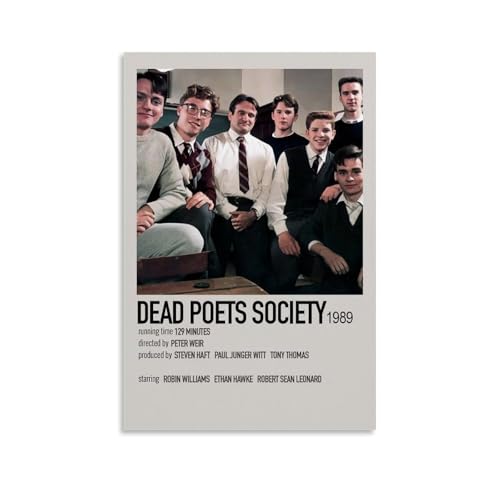 RWEWQRHG Poster "Dead Poets Society 5,052.1 cm (1989), moderne Kunst, Gemälde, Ästhetik, Leinwandbezug, Wandkunst, Poster, 60 x 90 cm, ungerahmt von RWEWQRHG