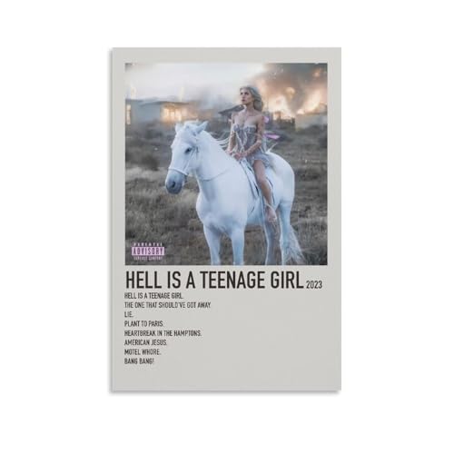 RWEWQRHG Poster "Nessa Barrett Hell Is A Teenage Girl", moderne Kunst, Malerei, Ästhetik, Leinwandbezug, Wandkunst, Poster, 50 x 75 cm, ungerahmt RWEWQRHG Poster "Nessa Barrett Hell Is A Teenage Girl", moderne Kunst, Malerei, Ästhetik, Leinwandbezug, Wandkunst, Poster, 50 x 75 cm, ungerahmt von RWEWQRHG
