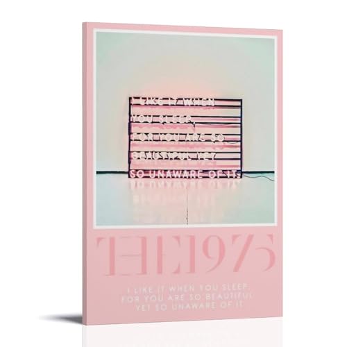 RWEWQRHG Poster "The 1975 I Like Lt When You Sleep", moderne Kunst, Gemälde, Ästhetik, Leinwand, Wandkunst, Poster, 40 x 60 cm, Rahmenstil RWEWQRHG Poster "The 1975 I Like Lt When You Sleep", moderne Kunst, Gemälde, Ästhetik, Leinwand, Wandkunst, Poster, 40 x 60 cm, Rahmenstil von RWEWQRHG