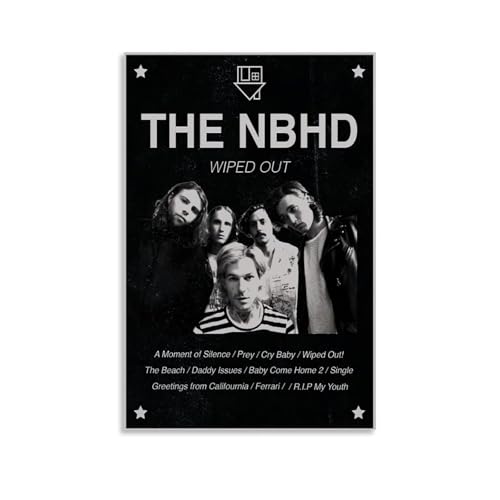 RWEWQRHG Poster "The Neighbourhood", moderne Kunst, Malerei, Ästhetik, Leinwandbezug, Wandkunst, Poster, 40 x 60 cm, ungerahmter Stil von RWEWQRHG