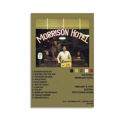 RWEWQRHG The Doors Morrison Hotelposter, moderne Kunst, Malerei, Ästhetik, Leinwandbezug, Wandkunst, Poster, 20 x 30 cm, ungerahmter Stil RWEWQRHG The Doors Morrison Hotelposter, moderne Kunst, Malerei, Ästhetik, Leinwandbezug, Wandkunst, Poster, 20 x 30 cm, ungerahmter Stil von RWEWQRHG