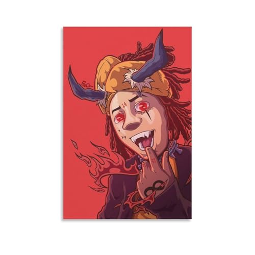 RWEWQRHG Trippie Redd Poster "Hellnarben", moderne Kunst, Malerei, Ästhetik, Leinwandbezug, Wandkunst, Poster, 20 x 30 cm, ungerahmter Stil RWEWQRHG Trippie Redd Poster "Hellnarben", moderne Kunst, Malerei, Ästhetik, Leinwandbezug, Wandkunst, Poster, 20 x 30 cm, ungerahmter Stil von RWEWQRHG