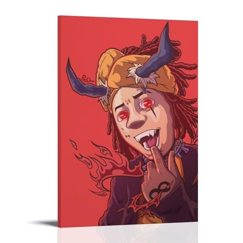 RWEWQRHG Trippie Redd Poster mit Aufschrift "Hellnarben", moderne Kunst, Malerei, Ästhetik, Leinwandbezug, Wandkunst, Poster, 30 x 45 cm, Rahmenstil RWEWQRHG Trippie Redd Poster mit Aufschrift "Hellnarben", moderne Kunst, Malerei, Ästhetik, Leinwandbezug, Wandkunst, Poster, 30 x 45 cm, Rahmenstil von RWEWQRHG