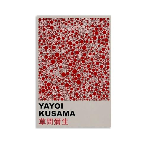 RWEWQRHG Yayoi Kusama Poster, moderne Kunst, Malerei, Ästhetik, Leinwandbezug, Wandkunst, Poster, 50 x 75 cm, ungerahmter Stil RWEWQRHG Yayoi Kusama Poster, moderne Kunst, Malerei, Ästhetik, Leinwandbezug, Wandkunst, Poster, 50 x 75 cm, ungerahmter Stil von RWEWQRHG