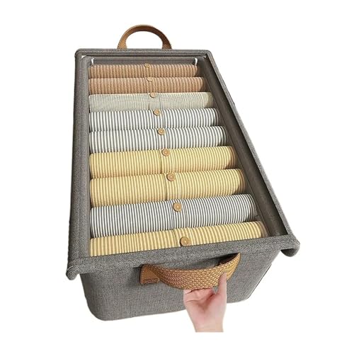 1 Stück Kationische Stahlrahmen-Aufbewahrungsbox, Faltbar, For Kleidung, Hosen, Zuhause, Multifunktionale Fachschublade, Kleiderschrank-Aufbewahrungsbox von RWFRKABNK