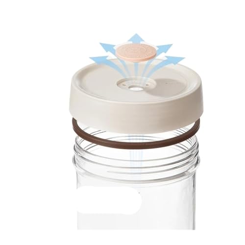 1300 Ml Kühlglas-Einmachglas Mit Automatischem Luftzentrierdeckel Und Glasstein-Set Zur Lebensmittelaufbewahrung Im Kühlschrank von RWFRKABNK