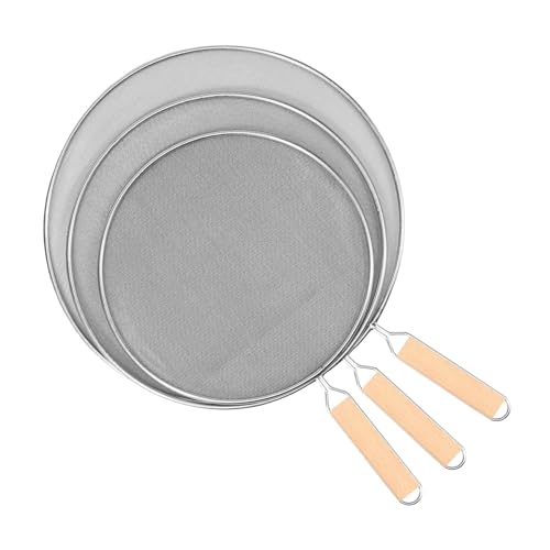 3 Stück Fettspritzschutz Edelstahl Feinmaschige Bratpfanne Anti-Spritzschutz Bratöl Kochabdeckung Küchenhelfer 3 Stück Fettspritzschutz Edelstahl Feinmaschige Bratpfanne Anti-Spritzschutz Bratöl Kochabdeckung Küchenhelfer von RWFRKABNK