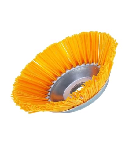 8 Zoll Unkrautbürstenschneiderkopf Rasenmäher Universal-Grastrimmerkopf Nylon-Drahtrad-Rotationsbürste for Gartenrasenmäher von RWFRKABNK