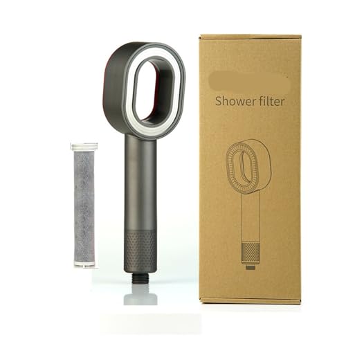 Blattloser Filterverstärker Handbrause Wasserreiniger Entchlorungsverstärker Badezimmer Duschkopf(JZ00358-Grey) von RWFRKABNK