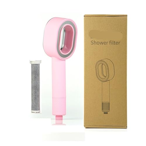 Blattloser Filterverstärker Handbrause Wasserreiniger Entchlorungsverstärker Badezimmer Duschkopf(JZ00358-Pink) von RWFRKABNK