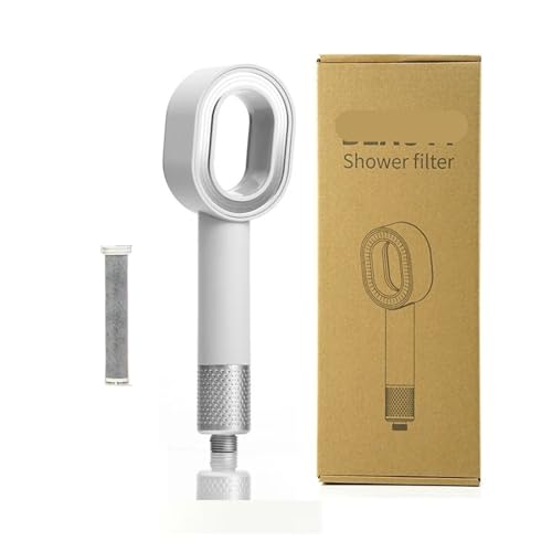Blattloser Filterverstärker Handbrause Wasserreiniger Entchlorungsverstärker Badezimmer Duschkopf(JZ00358-White) von RWFRKABNK
