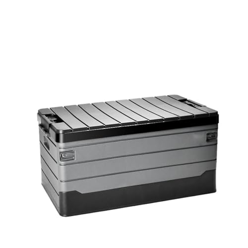 Faltbare Aufbewahrungsbox, 60 L, Tragbar, Große Kapazität, Aufbewahrungskörbe For Auto, Outdoor, Camping, Picknick, Aufbewahrungsbehälter(60L Black) von RWFRKABNK