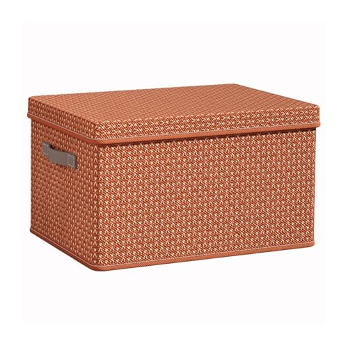 Faltbare Aufbewahrungsbox Mit Deckel, Aufbewahrungsbox Aus Verdicktem Stoff For Saisonale Kleidung, Bettlaken, Steppdecken, Aufbewahrungsbox For Studentenwohnheime(Chocolate) von RWFRKABNK