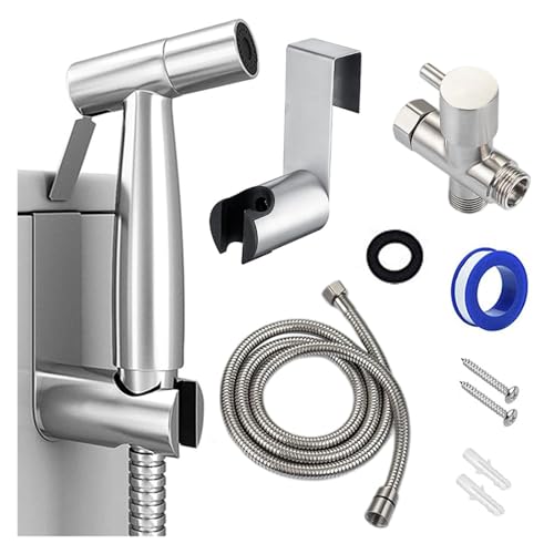 Hand-WC-Bidet-Sprühset, Edelstahl-Handbidet-Wasserhahn For Badezimmer, Handsprüher, Duschkopf, Selbstreinigend Hand-WC-Bidet-Sprühset, Edelstahl-Handbidet-Wasserhahn For Badezimmer, Handsprüher, Duschkopf, Selbstreinigend von RWFRKABNK