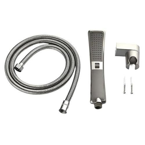 Handbrause Aus Gebürstetem Nickel For Badezimmer, 2 Funktionen, Hochdruck-Regenbrause-Sprühset, Wassersparende Wasserfalldusche(Holder) von RWFRKABNK