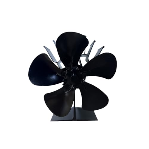 Heizlüfter Werkzeug, Effiziente Wärmeverteilung 5 Blatt Thermokraft Ofenlüfter, Holz, Holzbrenner, Kamin, Ruhige Umgebung(Stove Fan) von RWFRKABNK
