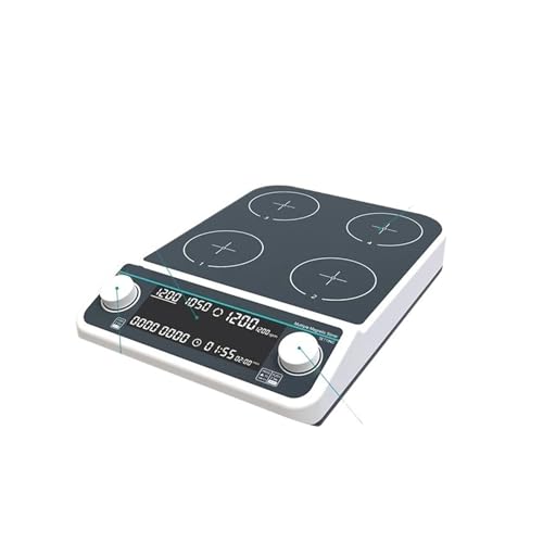 JOANLAB Mehrere Magnetrührer Heizplatte Digitalanzeige Laborrührer Magnetmischer Heizung Vier Stationen Sechs Positionen(MMS6Pro,AU Plug) von RWFRKABNK