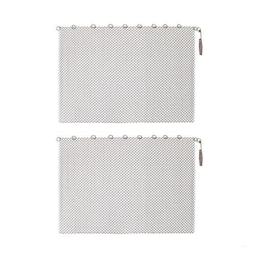 Kamine Mesh Bildschirm Vorhang Metall Wachen Vorhang Outdoor-Tool Einfache Verwendung(B) von RWFRKABNK
