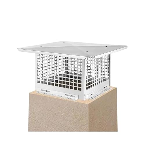 Kompatibilität Mit VEVOR 13" Schornsteinkappe, Rauchabzugskappen, Netzkamin-Abdeckung, Edelstahl, Verstellbarer Metall-Funkenfänger Mit Bolzenschrauben(13x21 Inch) von RWFRKABNK