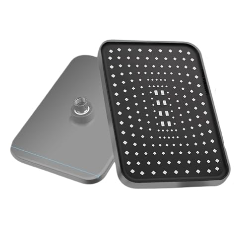 Luxuriöser 12-Zoll-Hochdruck-Regenduschkopf Mit Top-Spray, Größerer Durchfluss, Supercharge-Regenduschkopf, 360°-Schwenk, Wassersparend(Rectangular Silver) von RWFRKABNK